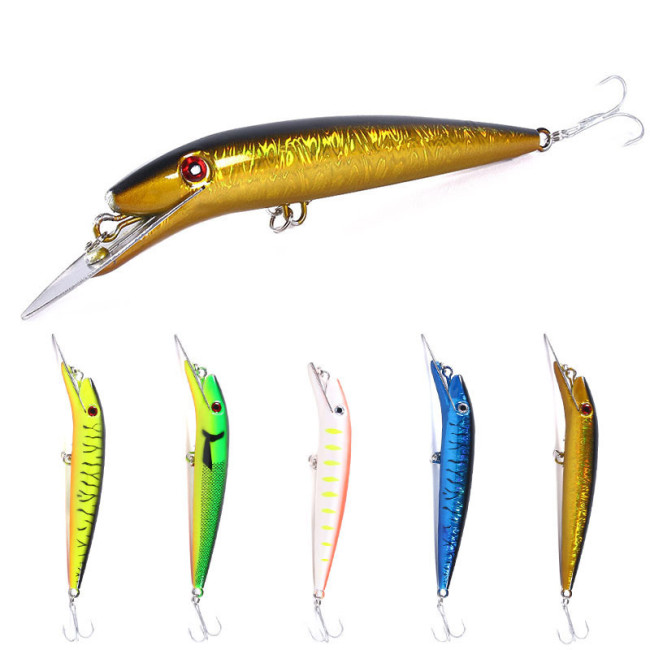 19.7cm 45g Long Minnow Wobblers Fishing Lures Trout Artificial Plastic Hard Bait Jerkbait Crankbait Bass Fishing Tackle