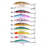 9cm 13g Minnow Fishing Lure Bionic Wobbler Crankbait Bass Carp Pike Artificial Hard Bait 3D Eyes Fishing Tackle