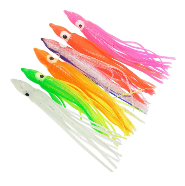 Soft Squid Baits Octopus Soft Fishing Lures Squid Skirts 5cm/1.97 9cm/3.54 11cm/4.33