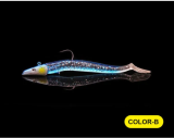 22g Lead Head Jigs Soft Fishing Lures with Hook Sinking Swimbaits for Saltwater and Freshwater