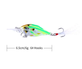 Crankbait High Quality Fishing Lures Isca Tackle 6.5cm 6g Minnow Soft Bait Swimbait Wobblers 6# Hook