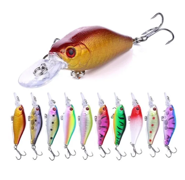 Crankbait Fishing Lure Topwater 7cm 9g Artificial Japan Hard Bait Minnow Swimbait Pesca Trout Bass Carp Fishing 0.5-1.5m