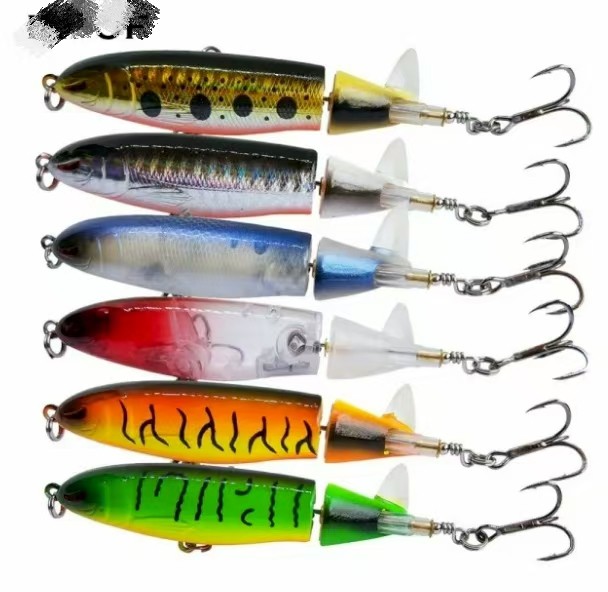 Fishing Saltwater Whopper Popper 10cm/13g Topwater Crappie Fishing Lures Floating Wobbler Spinner Baits Lure for Bass Fishing