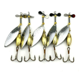9.8cm 15g Spinner bait Spoon Fishing Lure Fishing Spoon Lure pesca Metal Jig Lure buzzbait Bass Fishing Tackle
