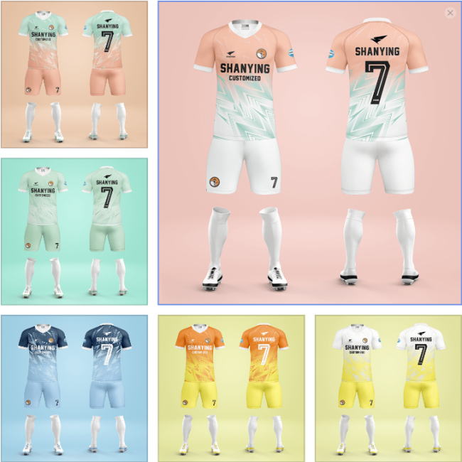 Kids Adult 6 Color Football Uniform #QQ-6(SY)