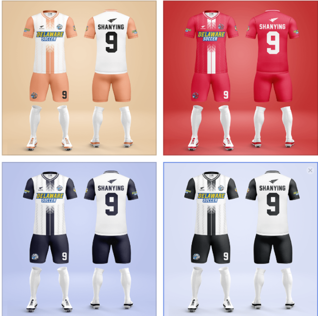 Kids Adult 4 Color Football Uniform #QQ-1(SY)