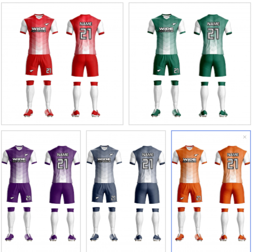 Kids Adult 5 Color Football Uniform #3017(SY)