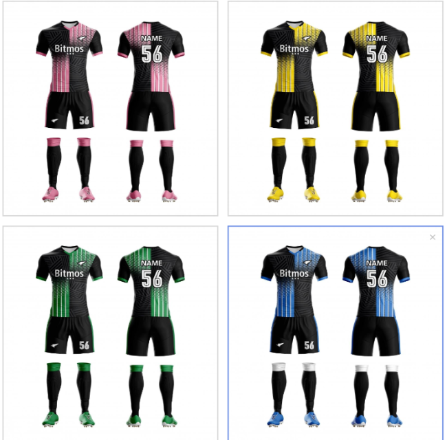 Kids Adult 4 Color Football Uniform #3004(SY)