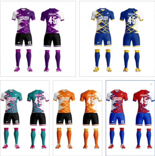 Kids Adult 5 Color Football Uniform #3010(SY)