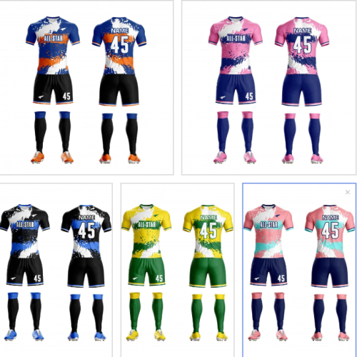 Kids Adult 5 Color Football Uniform #3005(SY)