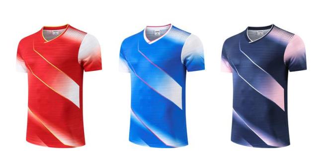 Adult 3 Color Badminton Shirt #2502(DN)