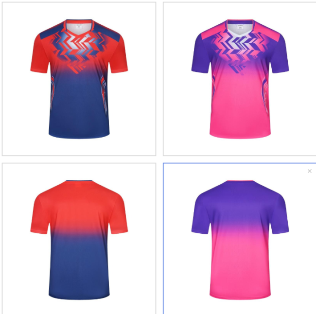 Adult 2 Color Badminton Shirt #Y7906(DN)