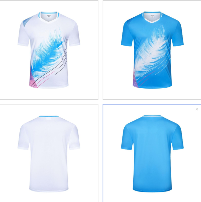 Adult 2 Color Badminton Shirt #Y7904(DN)