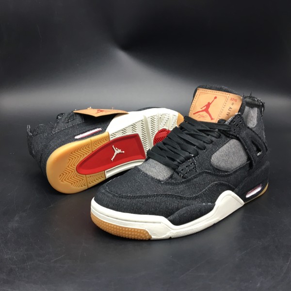 Air Jordan 4 Levis Black