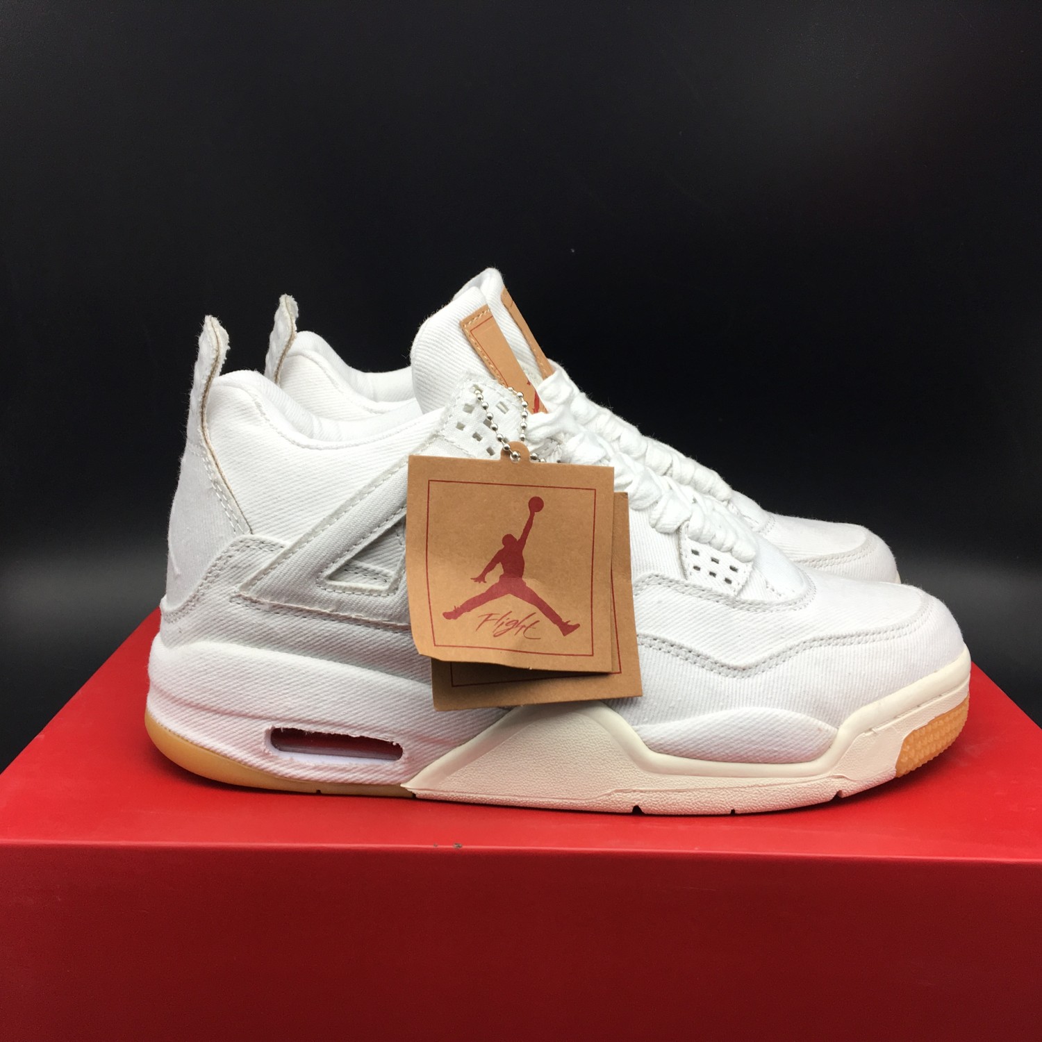 air jordan 4 levis white