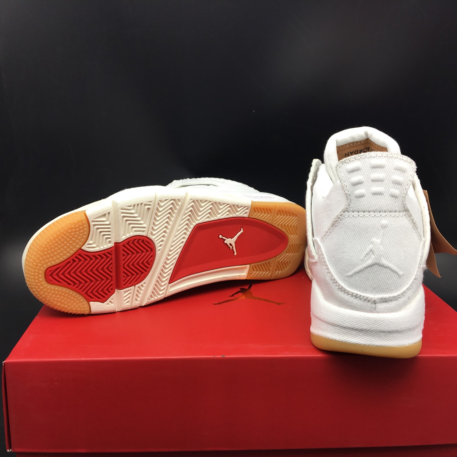 air jordan 4 levis white