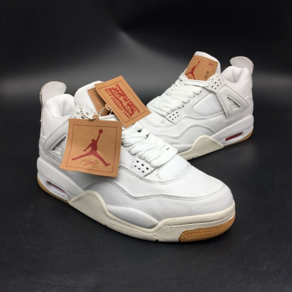 air jordan 4 levis white
