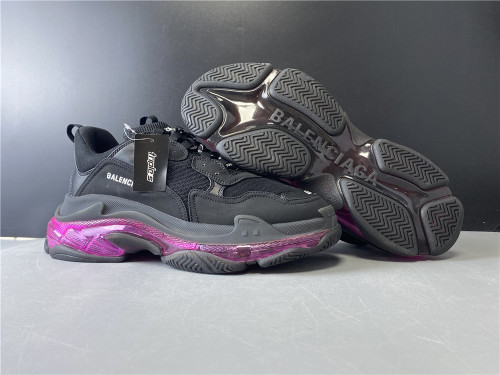 Triple S Black Sneaker Black pink