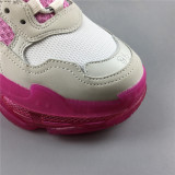 Triple S old white pink