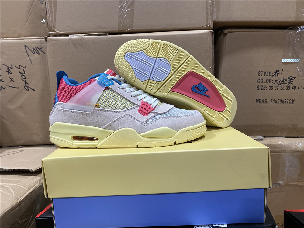 US 158.00 Union x Air Jordan 4 pink www.kickplug.cn