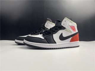  Air Jordan 1 Mid Red Black 