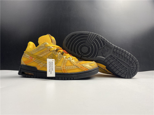 OFF-WHITE x Air Rubber Dunk “University Gold”