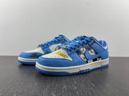 Dunk Low Blue Chrome Hearts