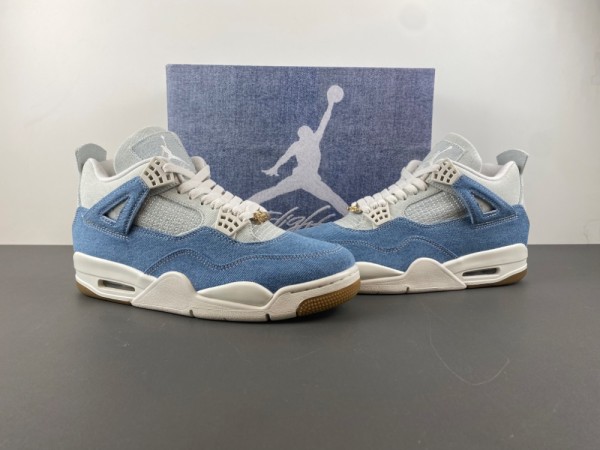Air Jordan 4 Denim  Worn Blue”