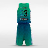 sublimated basketball jersey set 14387