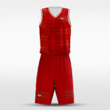 sublimated basketball jersey set 14679