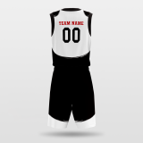 Panda- sublimated basketball jersey set BK008
