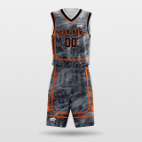 Cement- sublimated basketball jersey set BK036