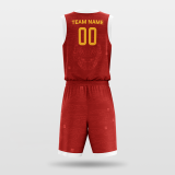 auspicious- sublimated basketball jersey set BK003