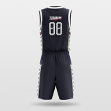 Dark Night- sublimated basketball jersey set BK026