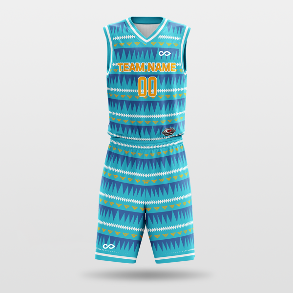 Ripple- sublimated basketball jersey set BK012
