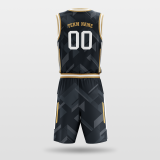 Shadow- sublimated basketball jersey set BK043