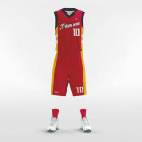 Contrast 2- sublimated basketball jersey set BK076