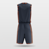 Chinese knot- sublimated basketball jersey set BK066