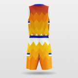 Alert- sublimated basketball jersey set BK042