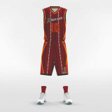 Contrast 3- sublimated basketball jersey set BK077