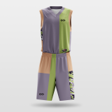 Nomad- sublimated basketball jersey set BK063