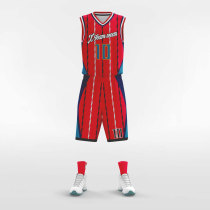 Contrast 3- sublimated basketball jersey set BK077