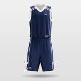 shield- sublimated basketball jersey set BK082