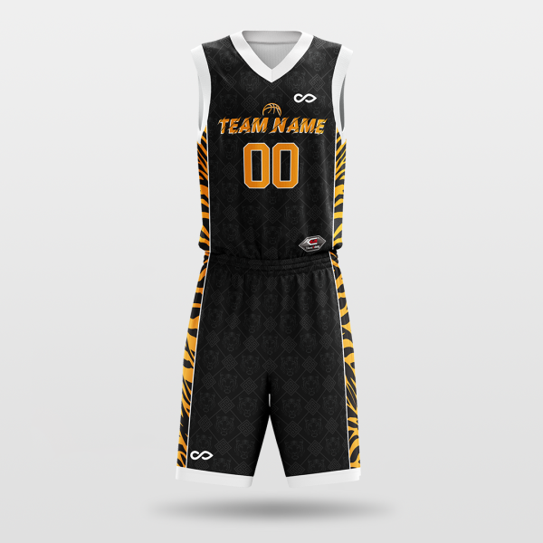 Tiger Roar- sublimated basketball jersey set BK081