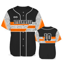 Orange - Sublimated baseball jersey B050