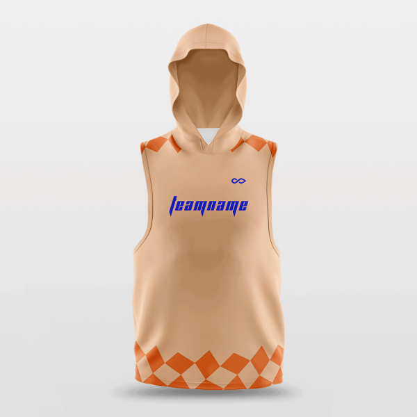 Checkerboard - Customized Basketball Sleeveless Hoodies NBK051