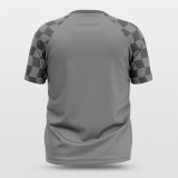 Checkerboard - Customized Baggy Shoulder Short Sleeve Shirts NBK055