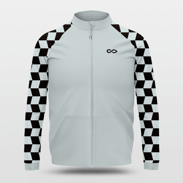 Checkerboard - Customized Stand Collar leisure Jacket NBK053