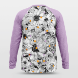 Pixel Flower - Customized Baggy Long Sleeve Shirts NBK065