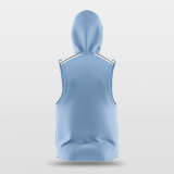 Carolina Blue - Customized Basketball Sleeveless Hoodies NBK076